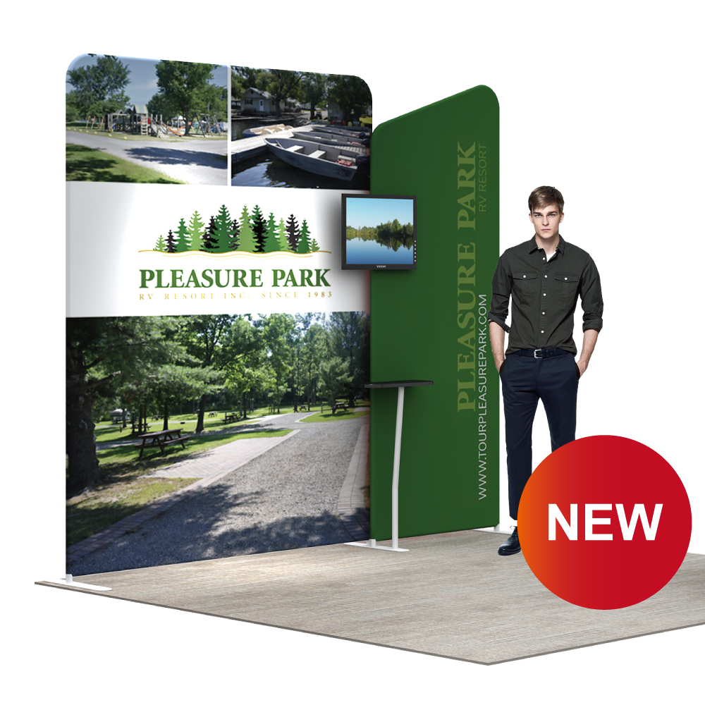 10ft Free Combination Splicing Fabric Tension Back Wall Display-C2A4