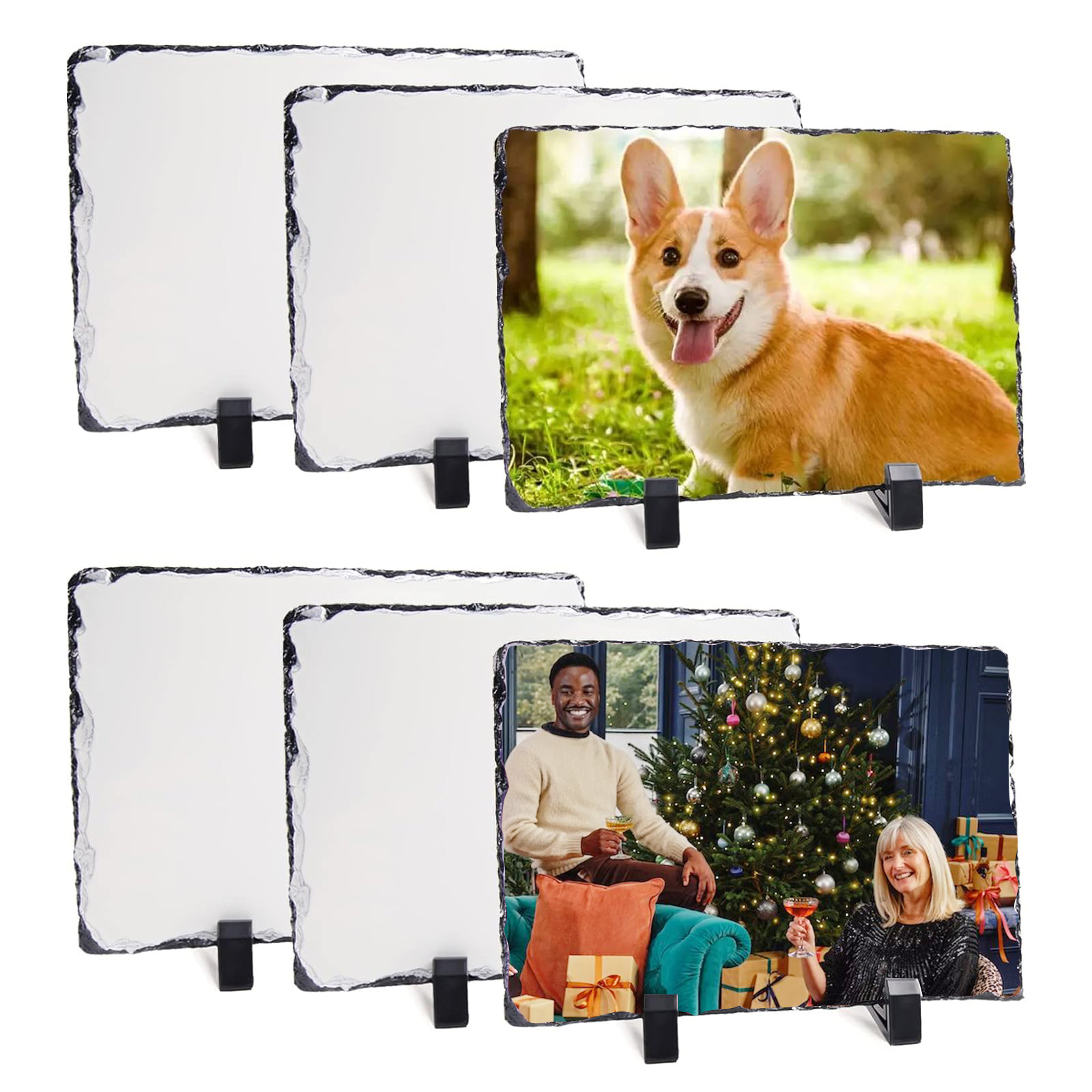 28pcs 5.9" x 7.87" Quadrilateral Sublimation Photo Slate