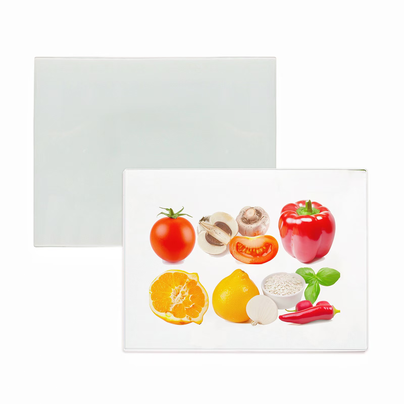 12pcs Sublimation Blanks Tempered Glass Cutting Board 15.4 x 11.22in with White Coating Rough