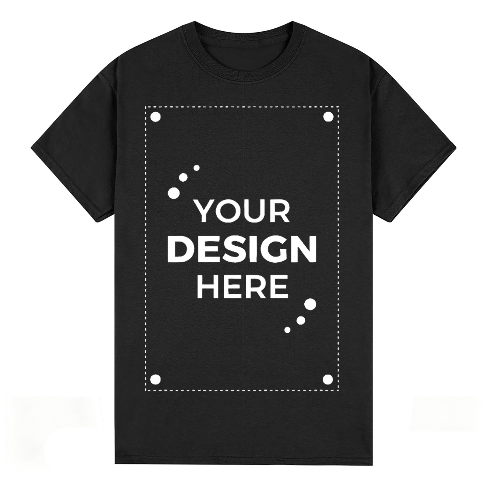 Custom Personalized T-Shirts High Quality Oval Digital Print on Demand for Cotton Tees