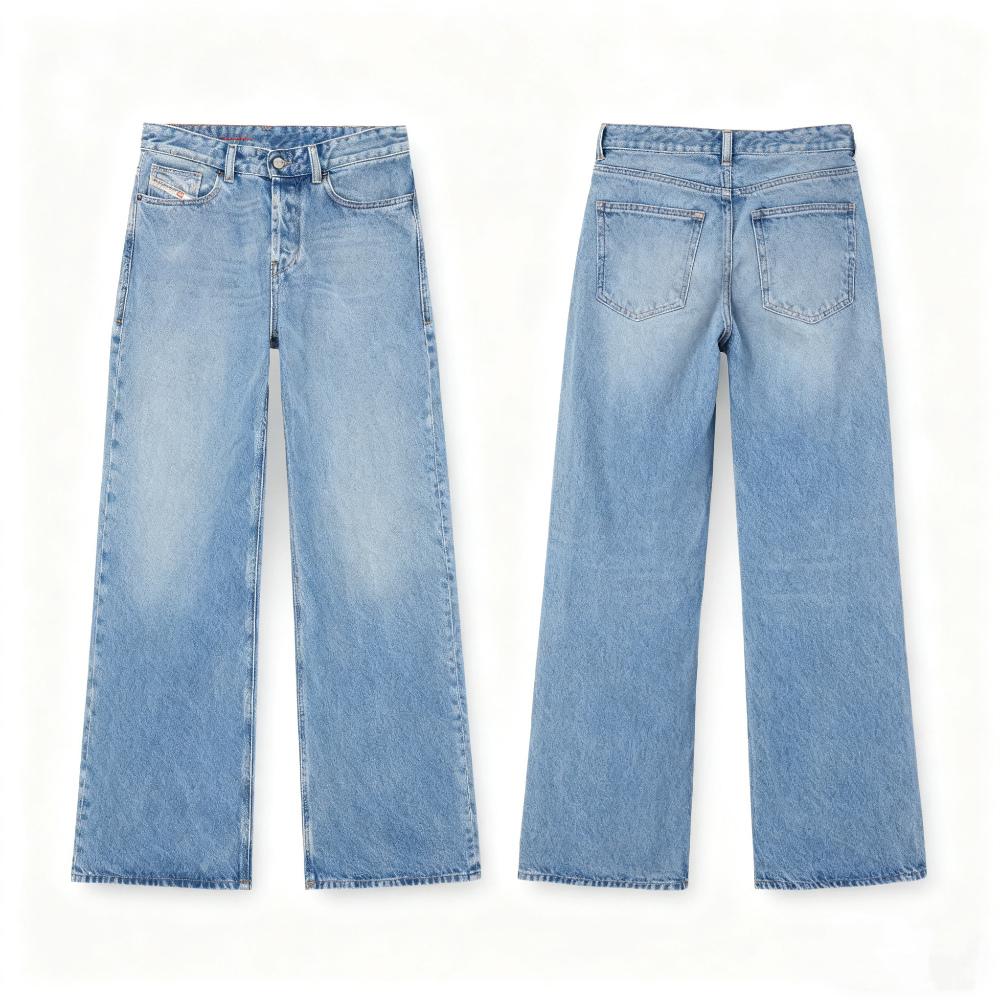 Custom-Printed Harajuku Jeans | Relaxed Straight-Leg Fit | Add Your Photo/Text/Logo